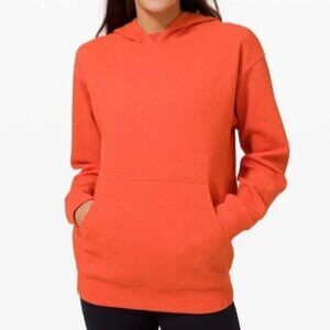 Women Lululemon All Yours Hoodie *Bubble Dot Heathered Brick / White Size 4